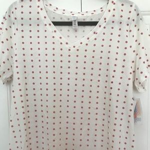 LuLaRoe polka dot Christy T